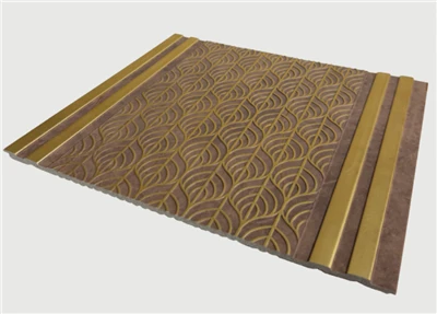 Retro Wood Gold Accent PS belső fali panel