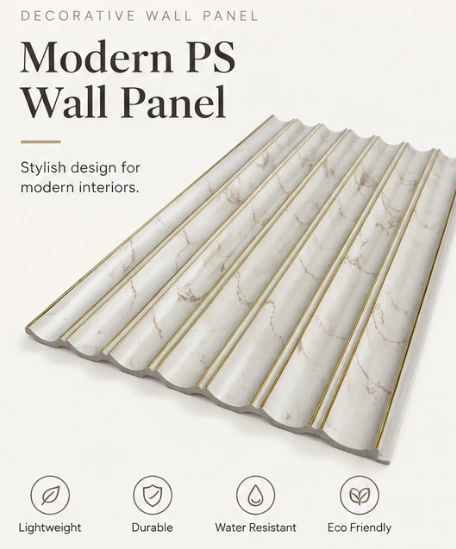 Wood-Inspired PS Wall Panel For Interior Decoration suppliers
